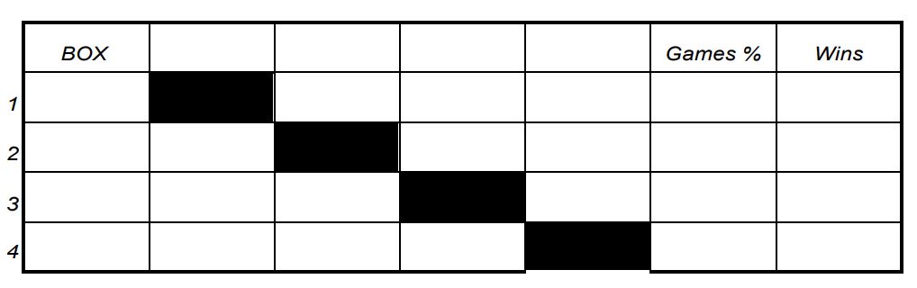 Round Robin Draw Sheets - Iweky